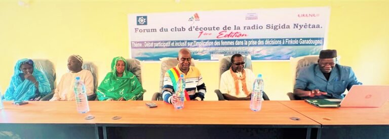 Finkolo Ganadougou : un forum communautaire plaide pour une meilleure implication des femmes dans la gouvernance locale .